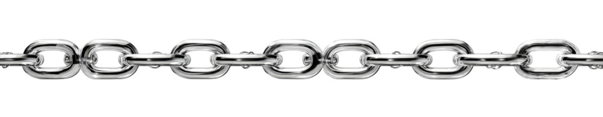 Obraz premium A chain of linked metal rings