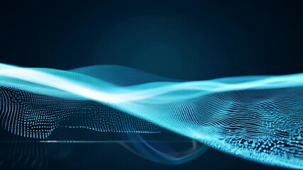 Digital Ripple Flow Transition Flow ripples of digital particles to transition, ideal for modern and tech-savvy advertisements