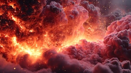 Red orange fiery smoke high resolution picture