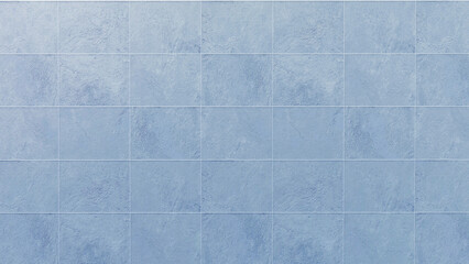 Cool-toned light blue ceramic tile backdrop featuring a gentle, uneven surface finish and rectangular grid layout, offering a versatile aesthetic