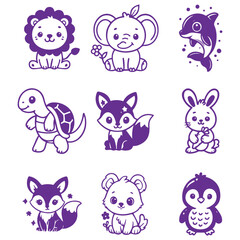 Cute Baby Animal SVG Bundle