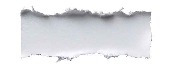 Ripped paper, blank, white