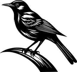 Minimalist Bird Icon for Wildlife and Nature Branding