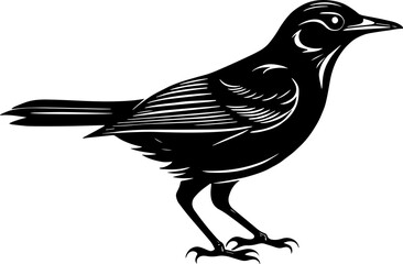 Minimalist Bird Icon for Wildlife and Nature Branding