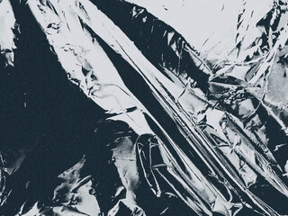 Creased acetate sheet, grainy background