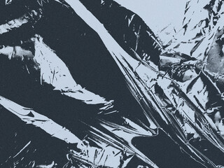 Creased acetate sheet, grainy background