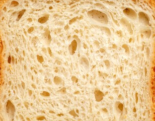 Close-up of bread slice's interior
