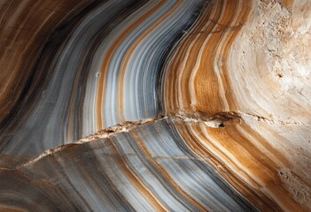 Intricate geological formations in a cave.