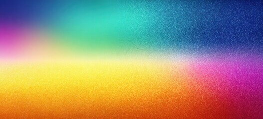 Colorful gradient background with textured effect.
