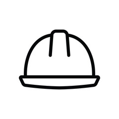 Helmet Icon Vector Symbol Design Illustration Line Style