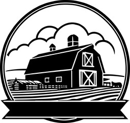 Vintage village farm house or silo barn storage logotype design  © Lethal_Sid