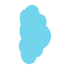 Vector blue cloud