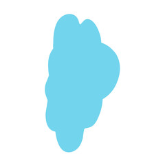 Vector blue cloud