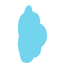 Vector blue cloud
