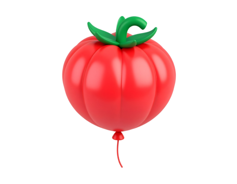 Red Tomato Balloon 3D Render - Powered by Adobe