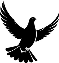 Minimalist Dove Icon for Peace and Nature Branding