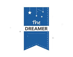 Blue banner logo, stars, dreamer text