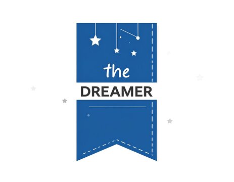 Blue banner logo, stars, dreamer text