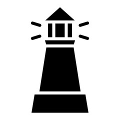 Lighthouse Glyph Icon
