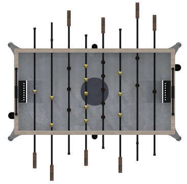 Foosball Table Top View