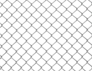 Fototapeta premium Metallic chain-link fence pattern