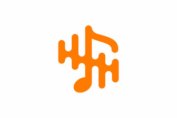 Obraz premium Audio Music Logo 