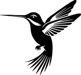 Minimalist Hummingbird Icon
