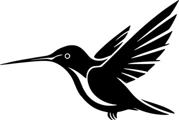 Minimalist Hummingbird Icon
