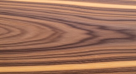 Naklejka premium Exotic Zebrawood Grain: Close-Up of Natural Wood Texture and Pattern