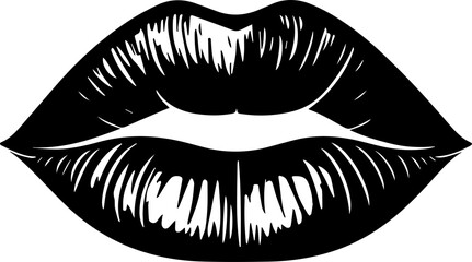 Minimalist Lips Icon for Beauty and Fashion Branding