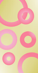 Abstract background with Pink circles Gradient design