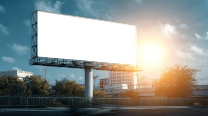 Fototapeta premium Blank billboard advertisement