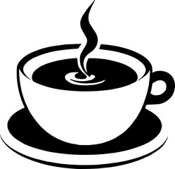 Minimalist Tea, Coffee Cup, and Juice Can Icon for Beverage Branding