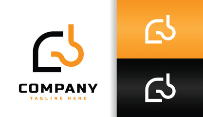 LETTER G WITH CRANE HOOK LOGO