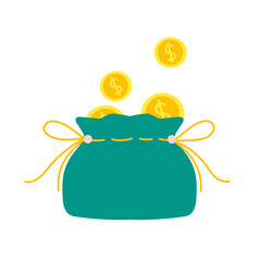 money bag vector illustration