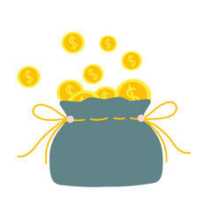 money bag vector illustration