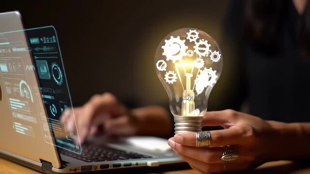 businessman working with laptop