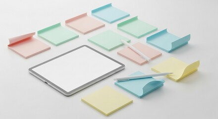 color palette isolated on white