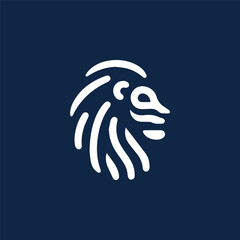 Minimalist Lion Logo