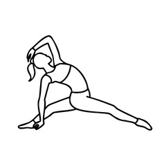 silhouette of a young woman