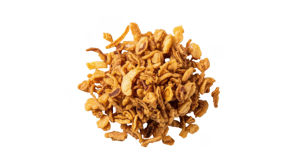 Pile of crispy fried onion rings on a background food