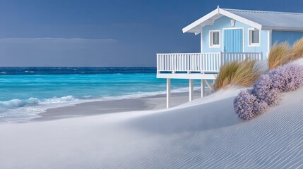 Obraz premium Elevated Beach House with Ocean View