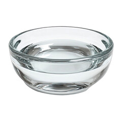 Clear Glass Bowl Filled with Pure Water.