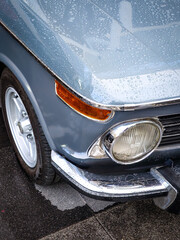 headlight of a classic car