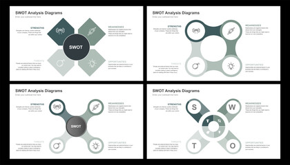 SWOT Analysis Diagrams Strategic Planning and Business Insights