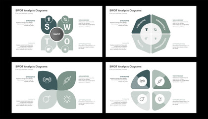 SWOT Analysis Diagrams Strategic Planning and Business Insights
