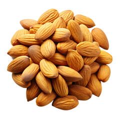 Fototapeta premium Fresh Almonds Isolated On Transparent Background Png