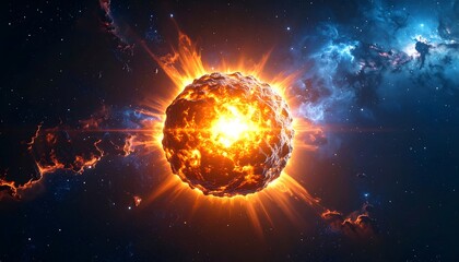 Cosmic Explosion Nebula Burst.