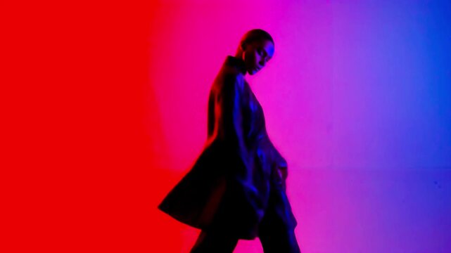 fashion parade performance dancing model woman gradient