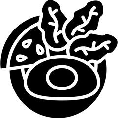 Solid Black Diet Icon